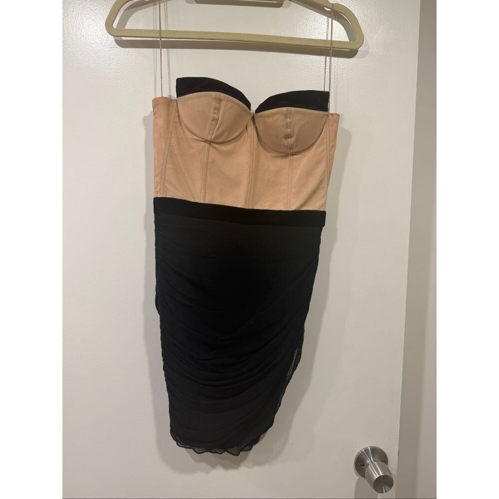 Alexander Wang size 0 women’s mini dress tan and black